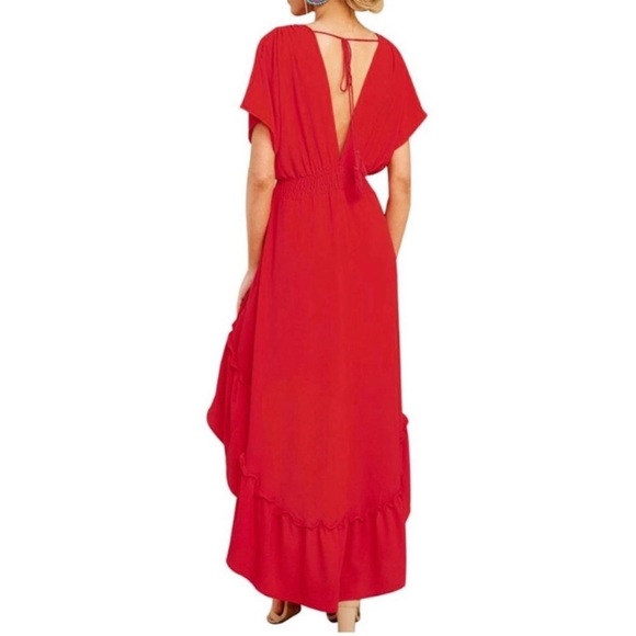 Flying Tomato Red High Low Dress Size XS - Picture 2 of 4